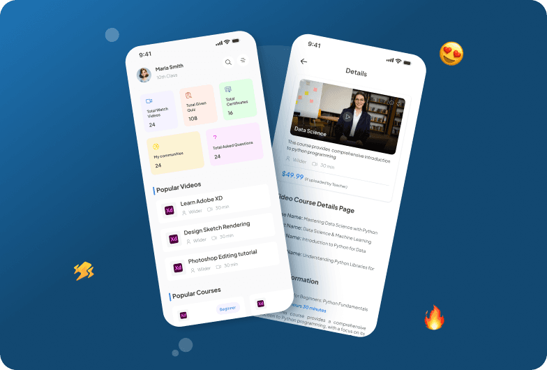 Online education e-learning platform preview
