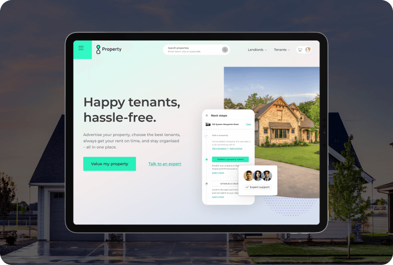Property listing platform preview