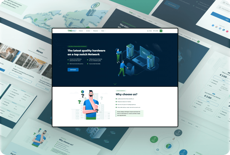 TNGNET network services portal preview